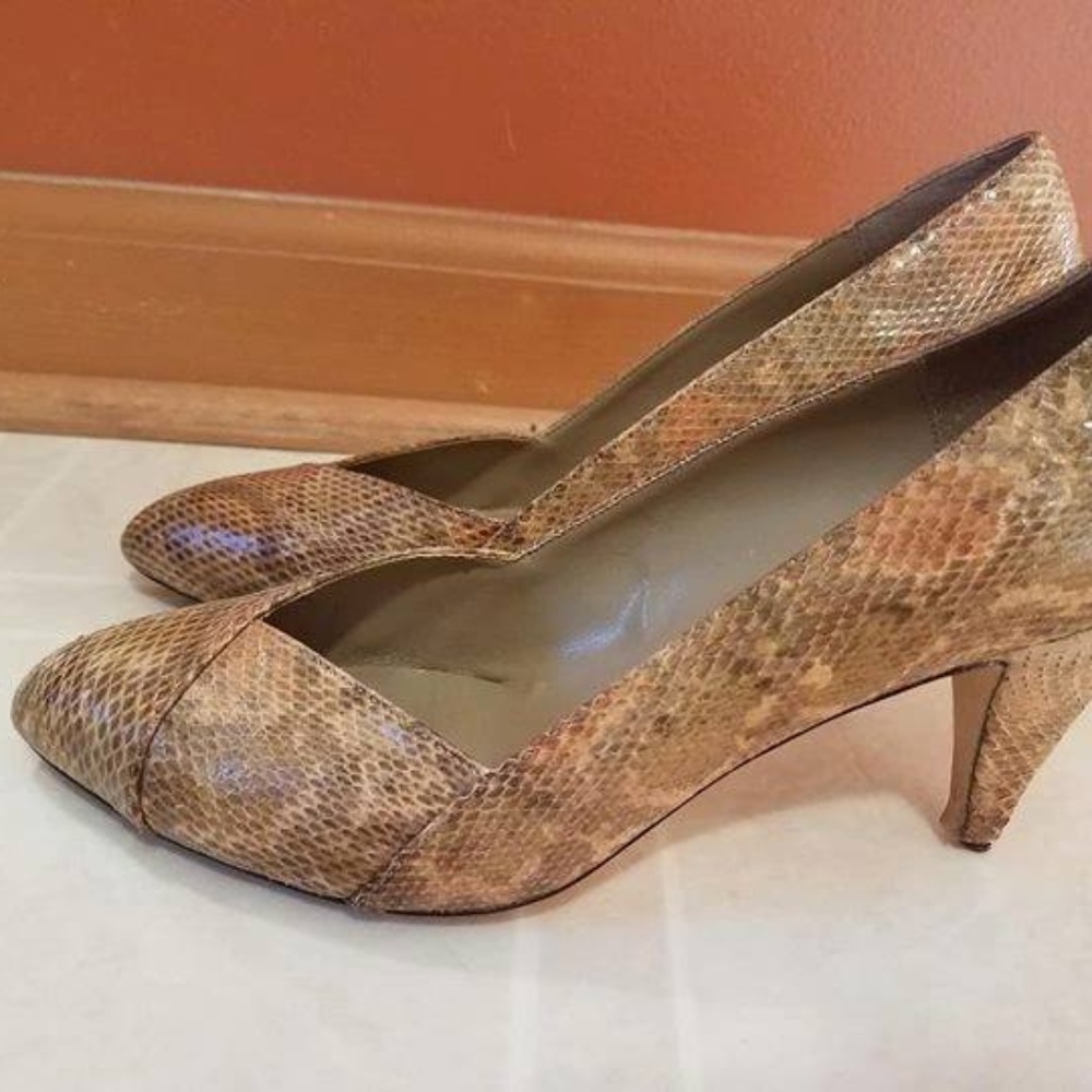 Vintage Snakeskin Heels